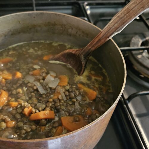 Casserole de lentilles aux carottes