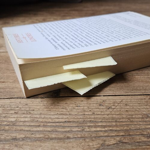 Livre posé sur un plancher